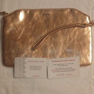 LODIS leather clutch